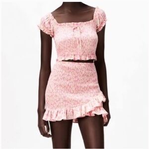 Zara Pink Ruffle Daisy Set